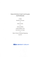 Design and fabrication of liquid crystal waveguides using photolithography