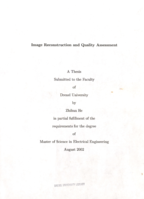 Image reconstruction and quality assessment