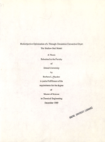 Multiobjective optimization of a through-circulation convective dryer: the shallow bed model