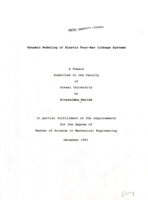 Dynamic modeling of elastic four-bar linkage systems