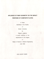 Influence of fiber geometry on the impact response of composite plates