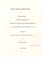 Optical domain amplification
