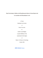 Sleep functioning in children with phenylketonuria based on parent-report and its association with phenylalanine levels