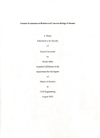 Seismic evaluation of reinforced concrete bridge columns