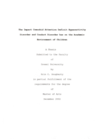 The impact comorbid attention deficit hyperactivity disorder and conduct disorder has on the academic environment of children