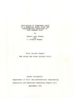 Application to Townsends Inlet of a numerical model using the characteristic equations of open channel flow