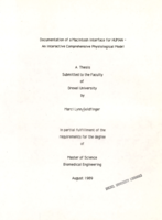 Documentation of a Macintosh interface for HUMAN: an interactive comprehensive physiological model