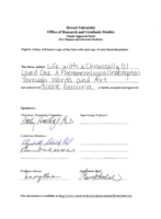 Life with a chronically ill loved one: a phenomenological investigation through words and art