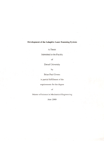 Development of the adaptive laser scanning system
