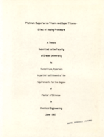 Platinum supported on titania and doped titania: effect of doping procedure