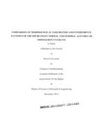 Comparison of morphological parameters and interference patterns of the hip between normal and femoral acetabular impingement patients