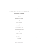 The effect of iron deposition on the oxidation of palypropylene geotextiles