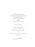 Inelastic static analysis of lightly reinforced frames infilled with block masonry to increase seismic resistance