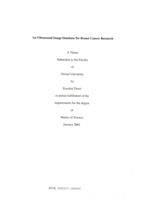 An ultrasound image database for breast cancer research