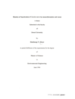 Kinetics of inactivation of Giardia muris by monochloramine and ozone