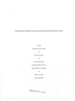 Systems theoretic approach to sales forecasting and production and inventory control
