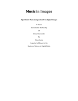 Music in images: algorithmic music composition from digital images