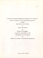 A nonlinear spectrum compression algorithm via a modified Chirp-z transform, to aid the hearing impaired