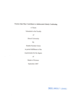 Factors that may contribute to adolescents falsely confessing