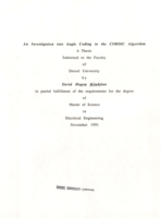 An investigation into angle coding in the CORDIC algorithm