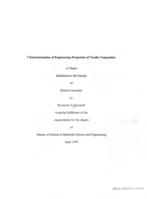 Characterization of engineering properties of textile composites