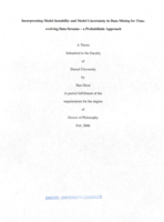 Incorporating model instability and model uncertainty in data mining for time-evolving data streams: a probabilistic approach
