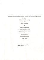 Toward a neuropsychological lexicon: a study of clinician rating schemata