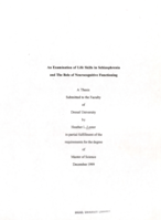 An examination of life skills in schizophrenia and the role of neurocognitive functioning
