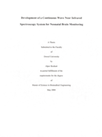 Development of a continuous wave near infrared spectroscopy system for neonatal brain monitoring