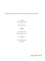 Diagnostic echocontrast agent: techniques of producing polymer-coated microbubbles