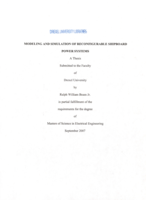 Modeling and simulation of reconfigurable shipboard power systems