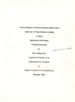 Flexural behavior of reinforced block masonry walls under out-of-plane monotonic loading