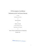 TEM investigation of Ag diffusion mechanisms in [beta]-SiC fuel particle materials