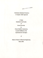 Distribution substation protection: a computer aided approach