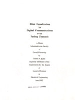 Blind equalization in digital communications over fading channels
