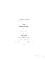 The design, fabrication and characterization of a novel intravascular stent