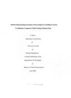 Multiresolutional representation of knowledge for intelligent system to minimize complexity while finding optimal path