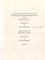 Construction of an industrial robot control test bed with implementation of conventional and adaptive control