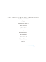 Synthesis of diketopiperazines, possible inhibitors for malaria enoyl reductase using open source science