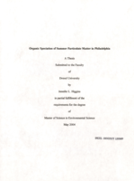 Organic speciation of summer particulate matter in Philadelphia