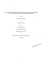 The feasibility of fabricating co-electrospun fibers from a blend of polyurethane and baytron CPUD2 for use as a tissue engineered scaffold