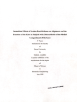 Immediate effects of in-shoe foot orthoses on alignment and the function of the knee in subjects with osteoarthritis of the medial compartment of the knee