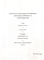 Experimental and numerical investigation of ultra high molecular weight polyethylene (UHMWPE) wear in total hip arthoplasty (THR)