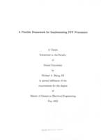 A flexible framework for implementing FFT processors