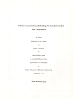 Switching characterization and modeling of an optically controlled high voltage switch