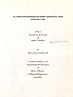 Classification systems for three dimensional fiber architectures