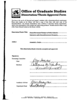 Dance/movement therapy in public school settings: interviews with dance/movement therapists