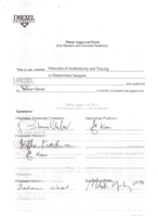 Detection of authenticity and tracing in handwritten samples