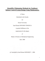 Quantifier elimination methods for nonlinear robust control system design using mathematica