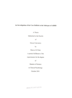 An investigation of the core deficits in the subtypes of ADHD